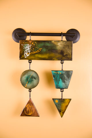 Name:Shapes Metal Wall Art 2, Item id:6310_M1-W-1265 (Medium Image)