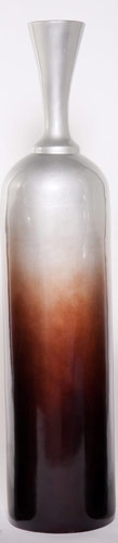 Name:Large Trumpet Floor Bottle In Platino, Item id:6310_M3-A-001A (Medium Image)