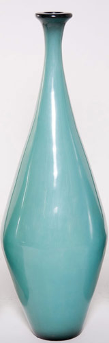 Name:Large Diamond Floor Bottle in Metallic Sky Blue, Item id:6310_M3-A-101A (Medium Image)