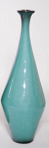 Name:Medium Diamond Floor Bottle in Metalic Sky Blue, Item id:6310_M3-A-101B (Medium Image)