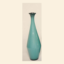 Small Diamond Floor Bottle in Metallic Sky Blue Thumbnail Image