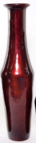 Name:Large Cannon Floor Vase in Metallic Vino, Item id:6310_M3-A-153A (Medium Image)