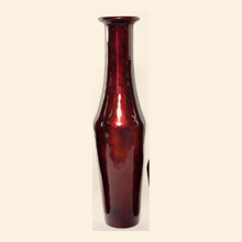 Large Cannon Floor Vase in Metallic Vino Thumbnail Image