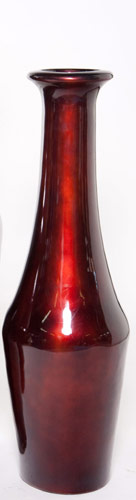 Name:Medium Cannon Floor Vase in Metallic Vino, Item id:6310_M3-A-153B (Medium Image)