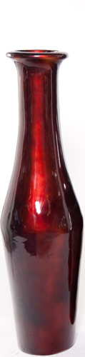 Name:Small Cannon Floor Vase in Metallic Vino, Item id:6310_M3-A-153C (Medium Image)