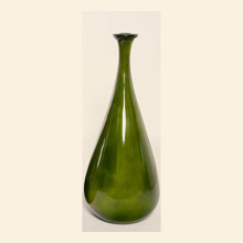 Medium Flask Bottle in Metallic Green Thumbnail Image