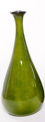 Name:Small Flask Bottle In Metallic Green, Item id:6310_M3-A-201C (Medium Image)