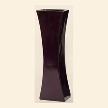 Medium Bow Floor Vase in Metallic Purple Thumbnail Image
