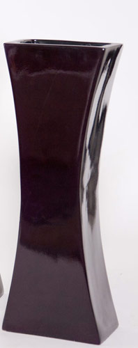 Name:Small Bow Floor Vase in Metallic Purple, Item id:6310_M3-A-251C (Medium Image)