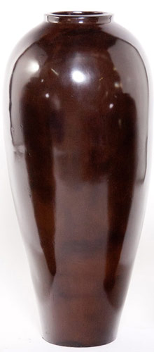 Name:Large Tibor Vase in Metallic Chocolate, Item id:6310_M3-A-351A (Medium Image)