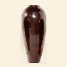 Large Tibor Vase in Metallic Chocolate Thumbnail Image