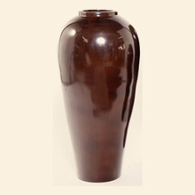 Medium Tibor Vase in Metallic Chocolate Thumbnail Image
