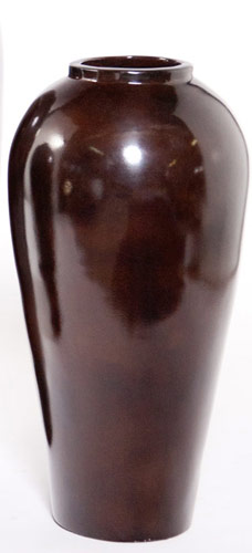 Name:Small Tibor Vase in Metallic Chocolate, Item id:6310_M3-A-351C (Medium Image)