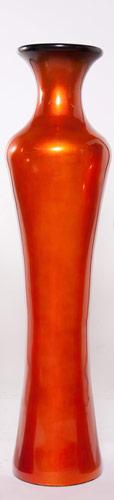 Name:Large Elegant Floor Vase in Metallic Orange, Item id:6310_M3-A-401A (Medium Image)