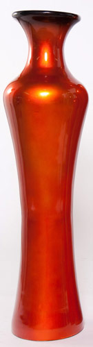 Name:Medium Elegant Floor Vase in Metallic Orange, Item id:6310_M3-A-401B (Medium Image)