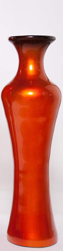 Name:Small Elegant Floor Vase in Metallic Orange, Item id:6310_M3-A-401C (Medium Image)