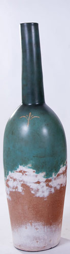 Name:Small Long Neck Bottle in Antique Aqua, Item id:6310_M3-A-551C (Medium Image)