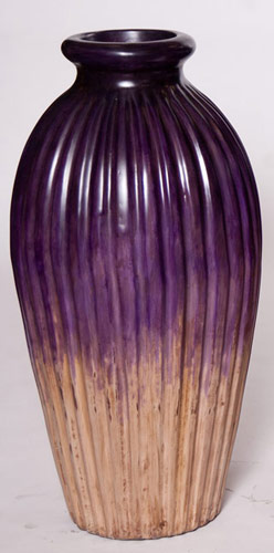 Name:Grooved Floor Pot Medium, Item id:6310_M3-A-8405B (Medium Image)