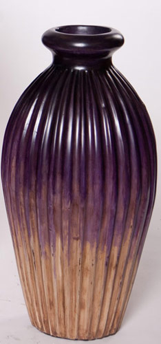 Name:Grooved Floor Pot Small, Item id:6310_M3-A-8405C (Medium Image)