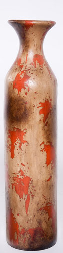 Name:Large Flared Floor Bottle in Antique Orange, Item id:6310_M4-A-707A (Medium Image)