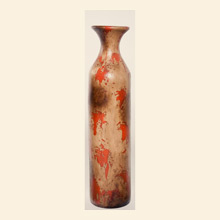 Large Flared Floor Bottle in Antique Orange Thumbnail Image