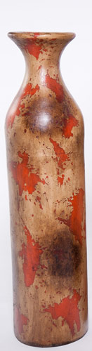 Name:Medium Flared Floor Bottle in Antique Orange, Item id:6310_M4-A-707B (Medium Image)