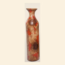 Medium Flared Floor Bottle in Antique Orange Thumbnail Image