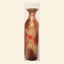 Small Flared Floor Bottle in Antique Orange Thumbnail Image