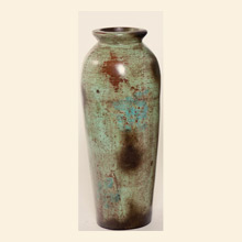 Small Floor Vase in Antique Verde Thumbnail Image