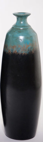 Name:Small Barracuda Vase in Antique Turquoise, Item id:6310_M4-A-801C (Medium Image)