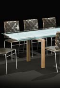 Saloon Glass Table, Extendable