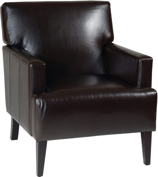Name:Carrington Arm Club Chair Espresso Eco Leather, Item id:8810_CAR51A-EBD (Medium Image)