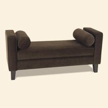 Curves Bench Chocolate Velvet Thumbnail Image