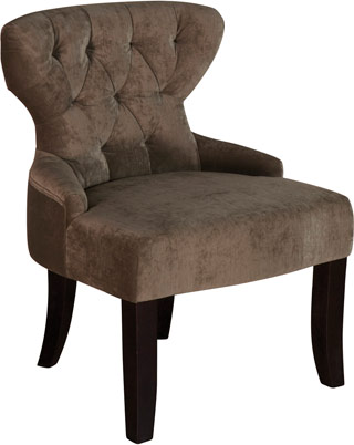 Name:Curves Hour Glass Accent Chair Vintage Shitake, Item id:8810_CVS26-V10 (Medium Image)