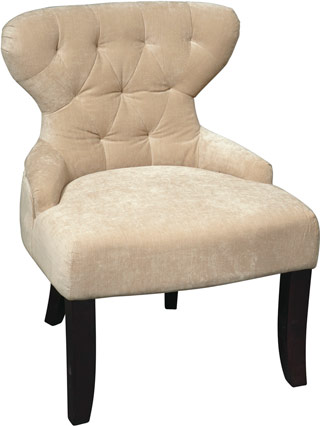 Name:Curves Hour Glass Accent Chair Vintage Linen, Item id:8810_CVS26-V11 (Medium Image)