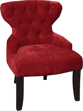 Name:Curves Hour Glass Accent Chair Vintage Grenadine, Item id:8810_CVS26-V12 (Medium Image)
