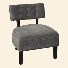 Curves Button Accent Chair Focus Mineral Thumbnail Image