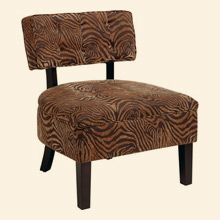 Curves Button Accent Chair Wild Espresso Thumbnail Image