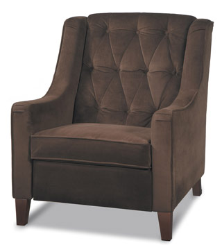 Name:Curves Tufted Accent Chair Chocolate Velvet, Item id:8810_CVS51-C12 (Medium Image)