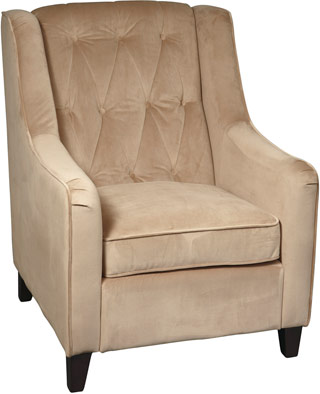 Name:Curves Tufted Accent Chair Coffee Velvet, Item id:8810_CVS51-C27 (Medium Image)