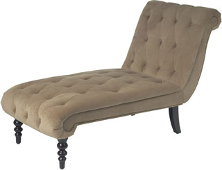 Name:Curves Tufted Chaise Lounge Coffee Velvet, Item id:8810_CVS72-C27 (Medium Image)