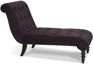 Name:Curves Tufted Chaise Lounge Purple Velvet, Item id:8810_CVS72-P57 (Medium Image)