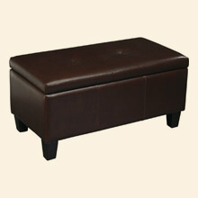 Detour Storage Bench Espresso Eco Leather Thumbnail Image