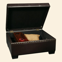 Detour Storage Ottoman with Tray Eco Leather Thumbnail Image