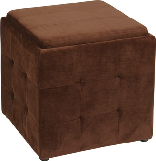 Name:Detour Storage Cube Plus Chocolate Velvet, Item id:8810_DTR818-C12 (Medium Image)
