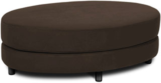 Name:Roundabout Oval Ottoman Chocolate Velvet, Item id:8810_RAB9052-C12 (Medium Image)