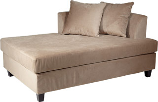 Name:Regent Chaise Coffee Velvet, Item id:8810_RGT72R-C27 (Medium Image)