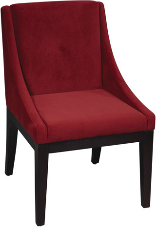 Name:Curves Willow Accent Chair Brushed Wine, Item id:8810_WIL51-B10 (Medium Image)