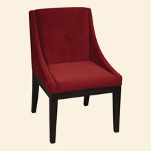 Curves Willow Accent Chair Brushed Wine Thumbnail Image