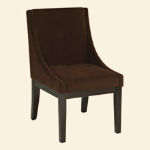 Curves Willow Accent Chair Brushed Chocolate Thumbnail Image